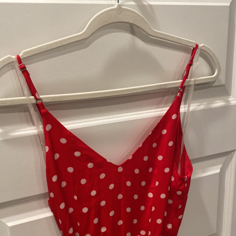 Lunik Red Polka Dot Wrap Dress NWT - Picture 7 of 8